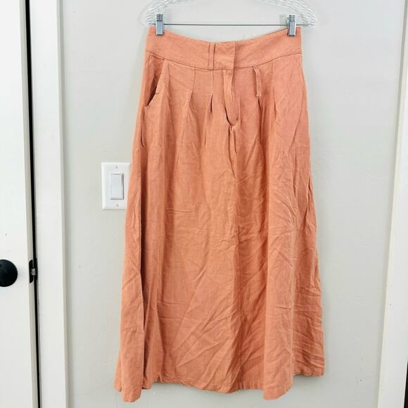 Orange Creek pleated orange peach woman’s medium - Picture 1 of 12